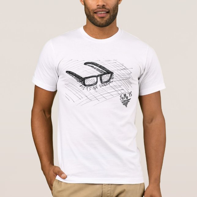 Men's Glasses Design T-Shirt (Front)