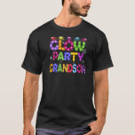 Mens Glow Party Grandson Birthday Lights Party Fat T-Shirt<br><div class="desc">Mens Glow Party Grandson Birthday Lights Party Father's Day</div>