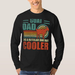 Mens Goat Dad Like A Regular Dad But Cooler Fathe T-Shirt