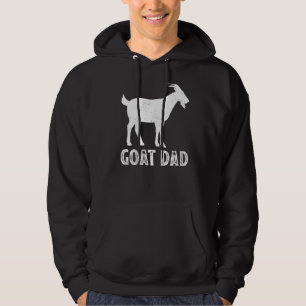 Mens Goat Domestic Animal Goat Dad Father's Day Hoodie