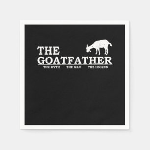 Mens Goat Far Pet Lover Fars Day Napkin