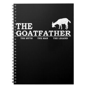 Mens Goat Far Pet Lover Fars Day Notebook