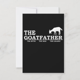 Mens Goat Far Pet Lover Fars Day Thank You Card