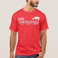 Men's Goat Father Pet Lover Father's Day Gift Tee