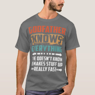 Mens GODFATHER knows everything vintage for Men fa T-Shirt
