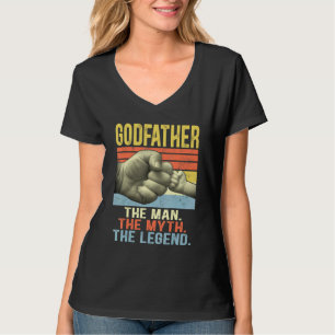 Mens Godfather Man Myth Legend For Mens Dad T-Shirt