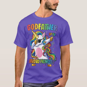 Mens Godfather of the Birthday Princess Dabbing Un T-Shirt