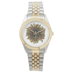 *~* Men's Gold Colour Crystal Sphere Metallic Watch