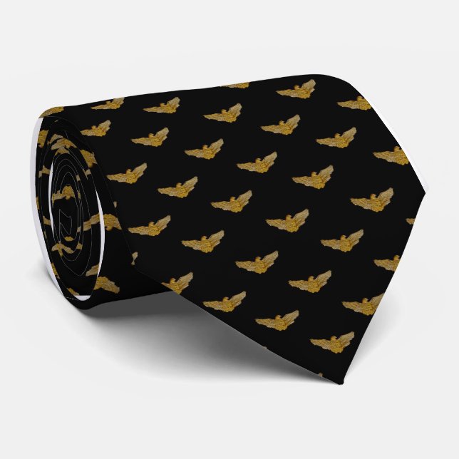 Men's Golden Eagle Pattern Tie (Rolled)