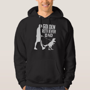 Mens Golden Retriever Dad Trex Mens Golden Retriev Hoodie