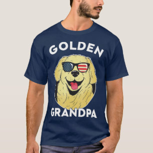 Mens Golden Retriever Grandpa for Men T-Shirt