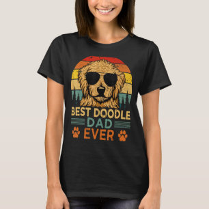 Mens Goldendoodle Dog Vintage Best Doodle Dad Ever T-Shirt