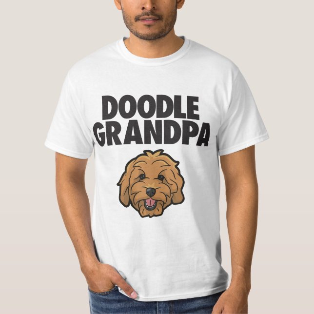 Mens Goldendoodle Grandpa Doodle Papa Cute Goldend T-Shirt (Front)