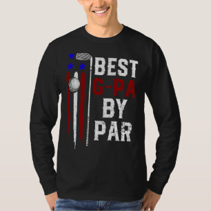 Mens Golf Best G Pa By Par Daddy Golfer Flag Ameri T-Shirt