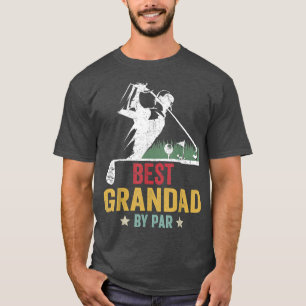 Mens Golf Best Grandad By Par Daddy Golfer Father' T-Shirt