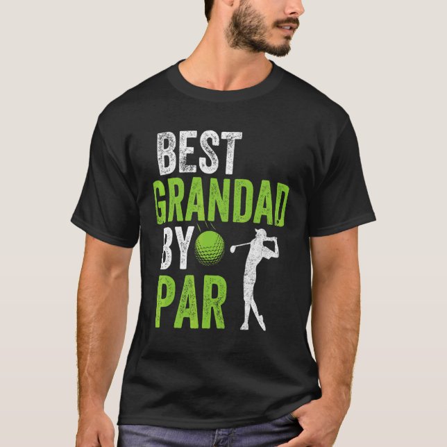 Mens Golf Best Grandad By Par Daddy Golfer Father' T-Shirt (Front)