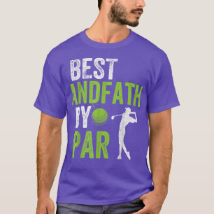 Mens Golf Best Grandfather By Par Grandpa Golfer F T-Shirt