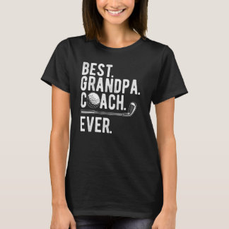 Mens Golf Best Grandpa Coach Ever Golfer Dad Daddy T-Shirt