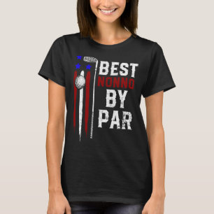 Mens Golf Best Nonno By Par Grandpa Golfer Flag Am T-Shirt