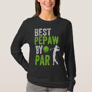 Mens Golf Best Pepaw By Par Grandpa Golfer Father' T-Shirt