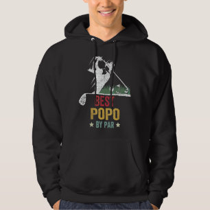 Mens Golf Best Popo By Par Grandpa Golfer Father's Hoodie