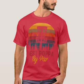 Mens Golf Best Poppa By Par Daddy Golfer Father's  T-Shirt