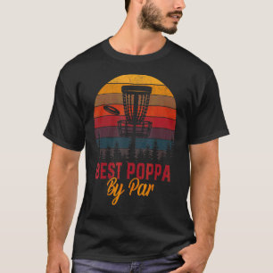 Mens Golf Best Poppa By Par Daddy Golfer Father's T-Shirt