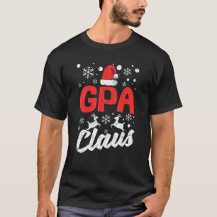 Mens Gpa Claus Santa Matching Family Grandpa Chris T-Shirt