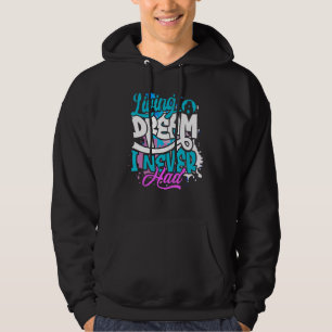 Mens Graffiti Slogans & Quotes Full Colourful Pai Hoodie