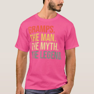 Mens Gramps The Man The Myth The Legend Grandfathe T-Shirt