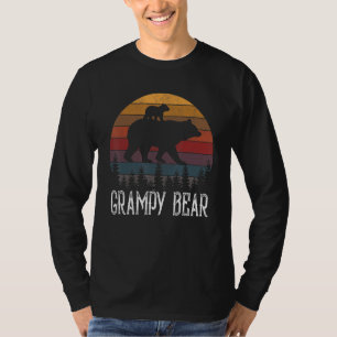 Mens Grampy Bear Vintage Father's Day For Retro D T-Shirt
