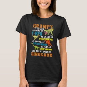 Mens Grampysaurus T Rex Dinosaur Grampy Saurus Fam T-Shirt