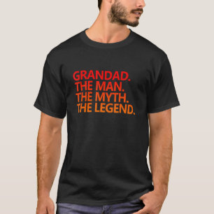 Mens GRANDAD THE MAN THE MYTH THE LEGEND Father's T-Shirt