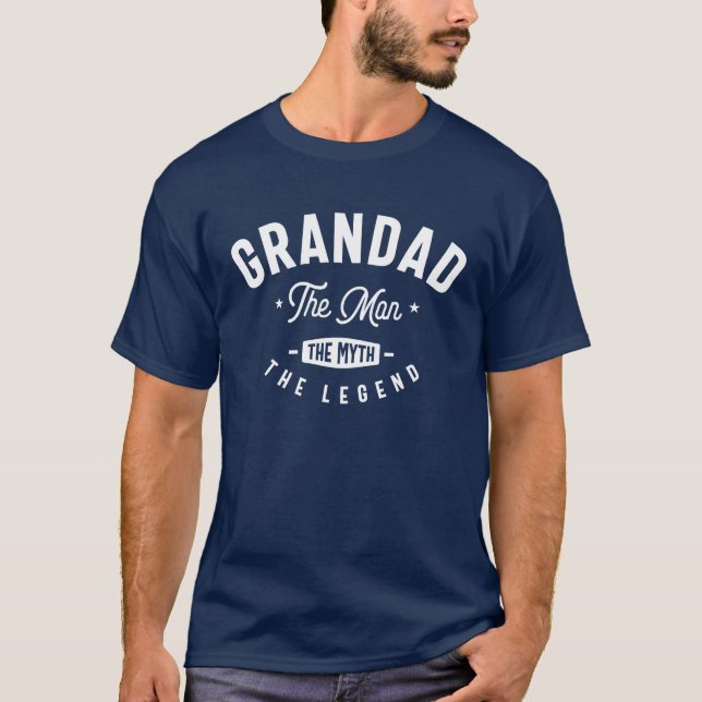 Mens Grandad The Man The Myth The Legend T-Shirt (Front)