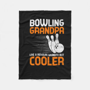 Mens Granddad - Bowling Grandpa like a Regular Gra Fleece Blanket