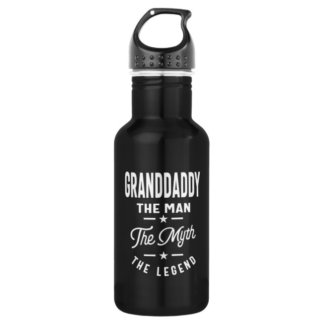 Mens Granddaddy The Man The Myth The Legend 532 Ml Water Bottle (Front)