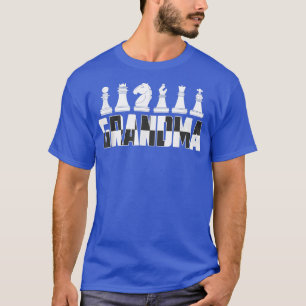 Mens Grandma Chess Board Game Player Mum  T-Shirt