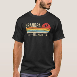 Mens Grandpa 2023 New First Time Grandpa To Be T-Shirt
