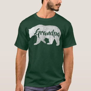 Mens Grandpa Bear  Awesome Camping Gramps  T-Shirt