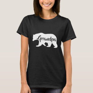 Mens Grandpa Bear  Awesome Camping Gramps Tee