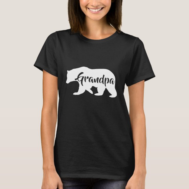 Mens Grandpa Bear  Awesome Camping Gramps Tee (Front)