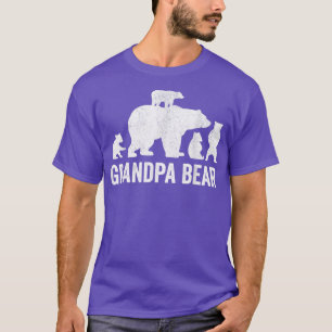 Mens Grandpa Bear Fathers Day Shirts, Funny Four C T-Shirt