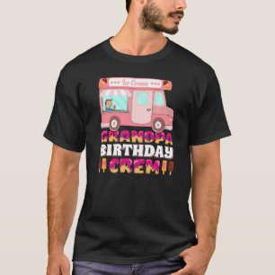 Mens Grandpa Birthday Crew Ice Cream Truck Grandpa T-Shirt