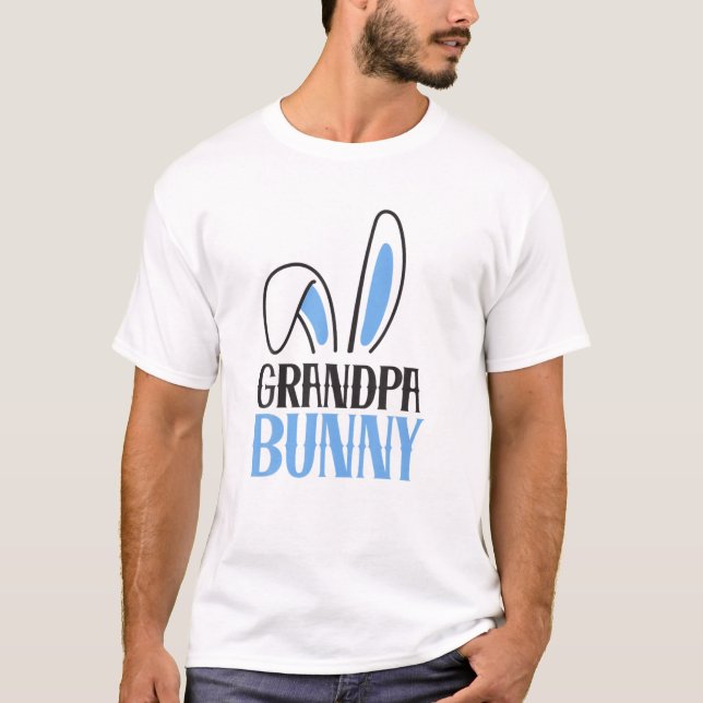 Mens Grandpa Bunny Costume Funny Family Matching E T-Shirt (Front)