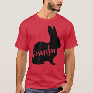 Mens Grandpa Bunny Rabbit Papa Grandfather Easter T-Shirt