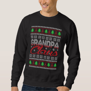 Mens Grandpa Claus - Santa December Costume Sweatshirt