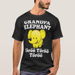Mens Grandpa Elephant Töröö Cute circus Elephants T-Shirt