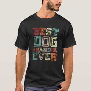 Mens Grandpa Father's Day Vintage Best Dog Grandpa T-Shirt