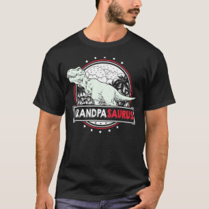 Mens Grandpa Idea From Grandchildren For Men Trex T-Shirt