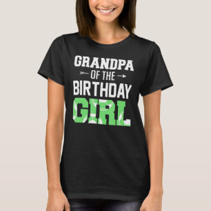 Mens Grandpa Of The Birthday Girl Soccer Grandpa F T-Shirt